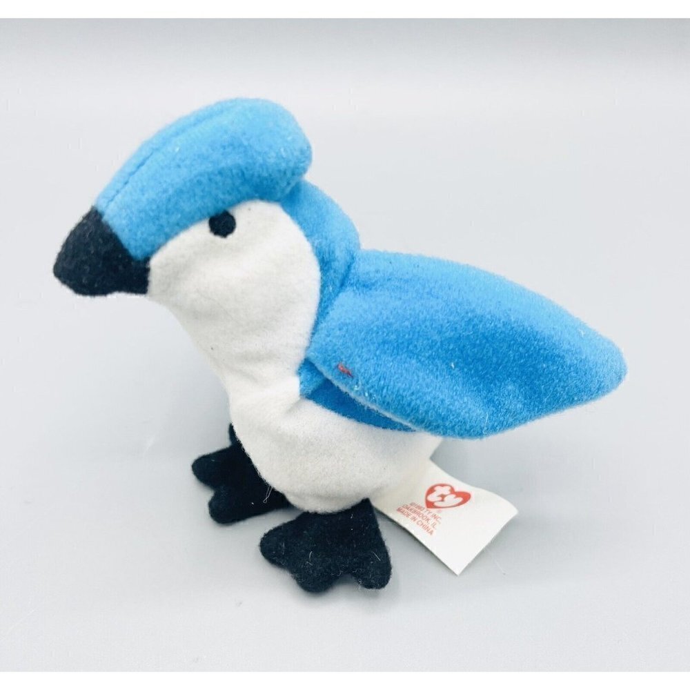 ROCKET The Blue Jay Ty Teenie Beanie Baby Plush 1993 McDonald's Happy Meal Bird